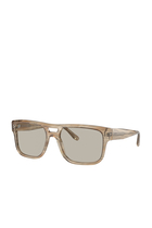 D Frame Shiny Trans Brown Lenses Sunglasses